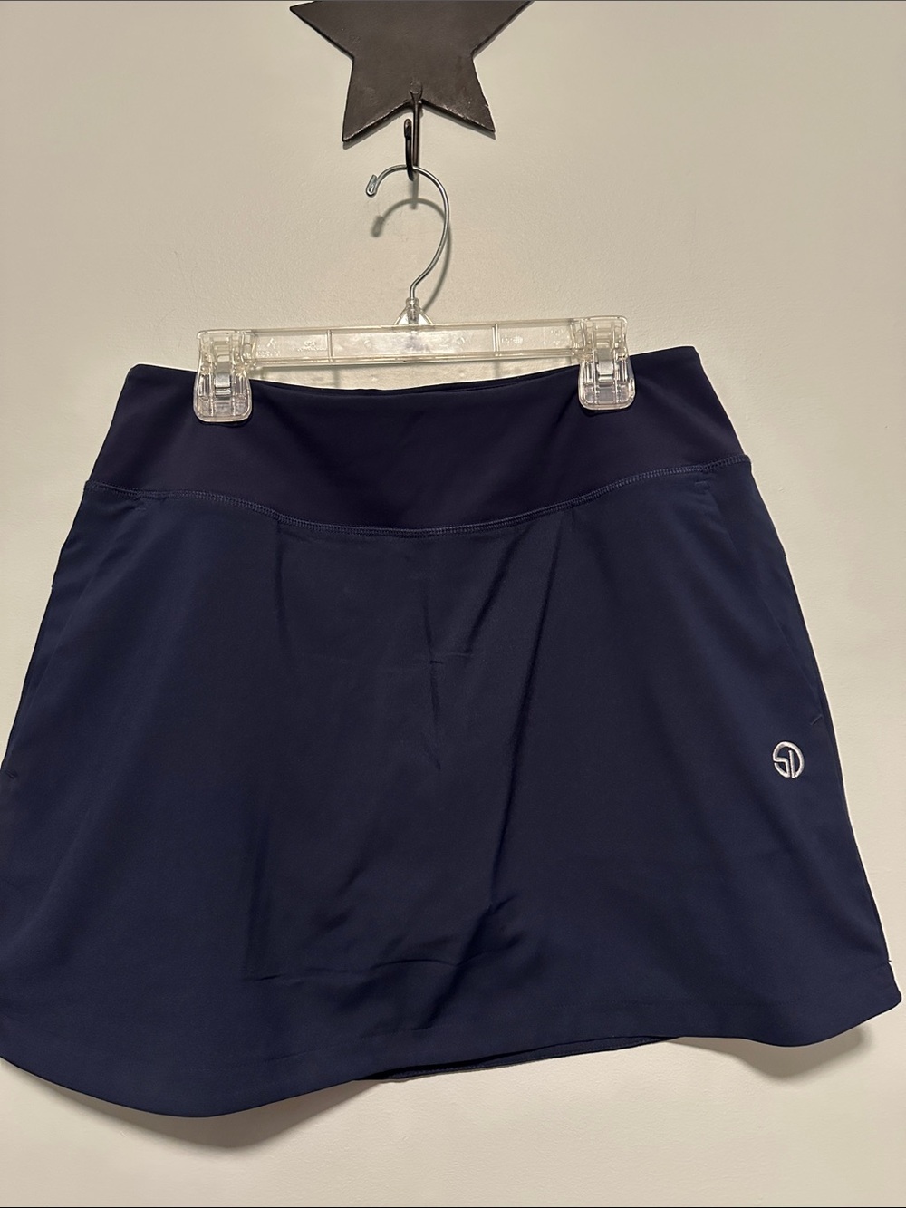 Navy Straight Down Athletic Skort